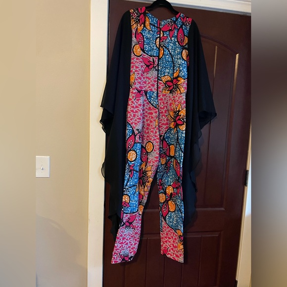 SGTC Batwing Ankara Jumpsuit - Picture 4 of 9